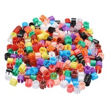 300Pcs Clothes Hanger Markers Blank Tags Fit 3.5mm Rod Color Coding 12Color