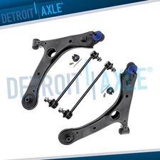 Front Lower Control Arms w/Ball Joints + Sway Bars for 2014-2019 Toyota Corolla