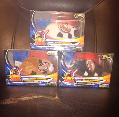 Lot Of 3 2010 Kung Zhu Battle Hamsters Ninja Warriors Azer, Yama & Drayko