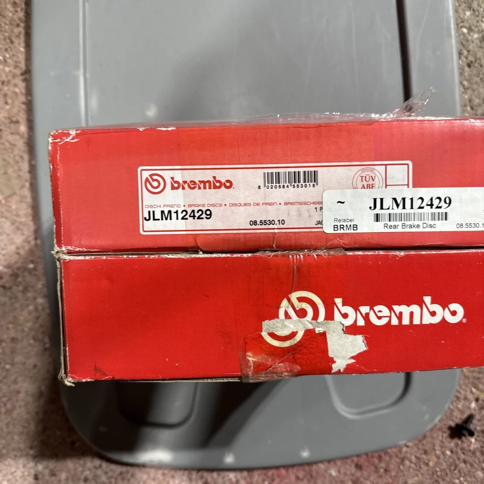 JLM12429 Jaguar Par Freno Trasero Rotor Disco Freno 1988-1989 XJ6, Vanden Plas Foto 2 de 3