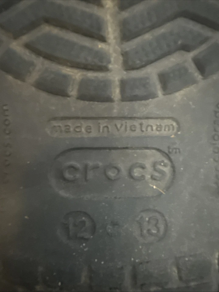 Zuecos cómodos Crocs originales azul marino/verde azulado/blanco - niño talla 12/13 Foto 4 de 4