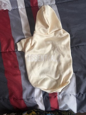 ESSENTIALS Cream Warm Comfortable Dog Hoodie Pet Clothing Apparel for Pets