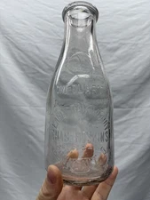 Early Dawn Dairy - CHAS. HOSKINS - Conneaut, Ohio - Milk Bottle