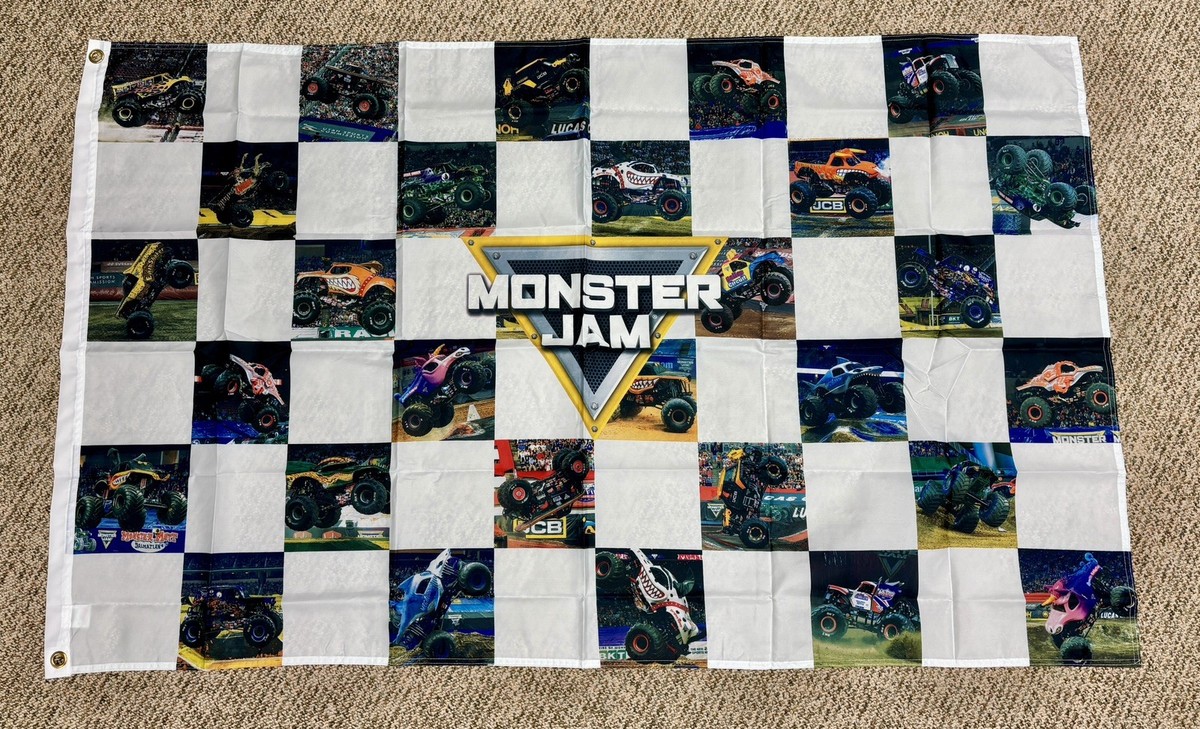 Monster Jam Checkered Flag Monster Truck Souvenir 3x5 | eBay