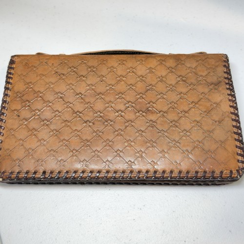 Vintage Embossed Handmade Leather Purse Egyptian Theme - Picture 6 of 15