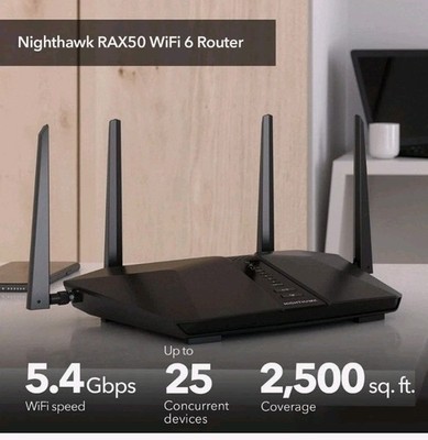 Gaming router Netgear Nighthawk AX6/6-Stream AX5400 V2  WIFI 6 Router, 5.4Gbps