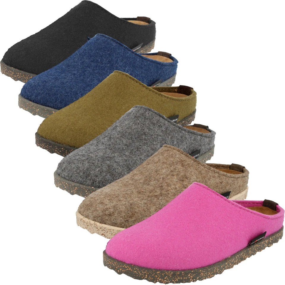 Haflinger Damen Pantoffel Herren Filz Hausschuh Manhattan Clog 391001 - Bild 1 von 1