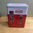 Coca Cola Vintage Large Tin Box Drink Coca Cola in Bottles Machine Dispenser