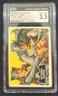 BATMAN TOPPS 1966 #35 - CAT WOMAN DEFEATED - BLACK BAT LOGO