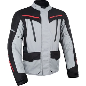Oxford Metro 2.0 Textile Motorcycle Jacket - Grey / Black / Red