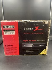 Zenith DTT901 Digital TV Tuner Converter Box with Remote and Cables