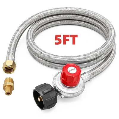#ad #ad 5FT High Pressure Adjustable Propane Regulator for Grill Smoker Turkey Fryer $15.99