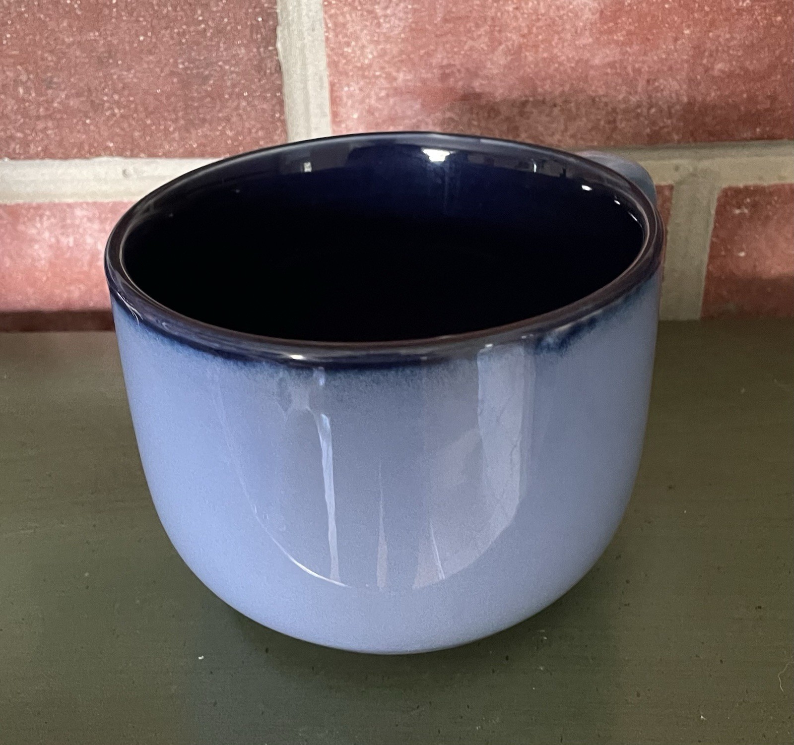 Sango Nova Blue 3 3/4 Soup Grandmug Mug Stoneware
