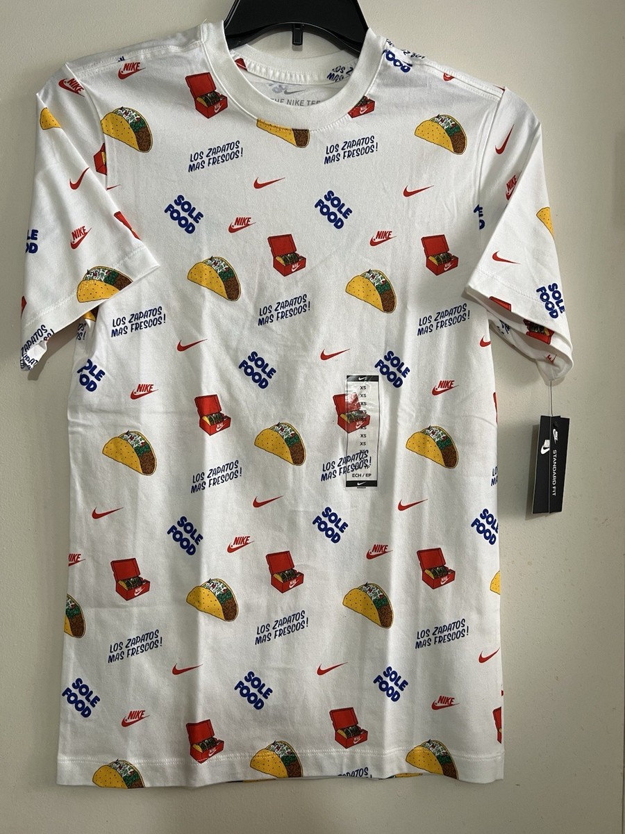 ★ドイツ発*NIKE*新作*SOLE FOOD Tシャツ/WHITE★ NIKE SPORTSWEAR MENS 'SOLE FOOD' TEE Sz XS WHITE MULTI NWT