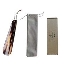 HornCraft Natural Bull Ox Horn Shoe Horn   Long Handle Shoehorn for Easy Shoe...