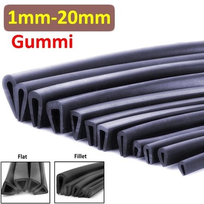 Kantenschutz Gummi Fassungsprofil Gummidichtung U-Profil Steckplatz 1mm Bis 20mm