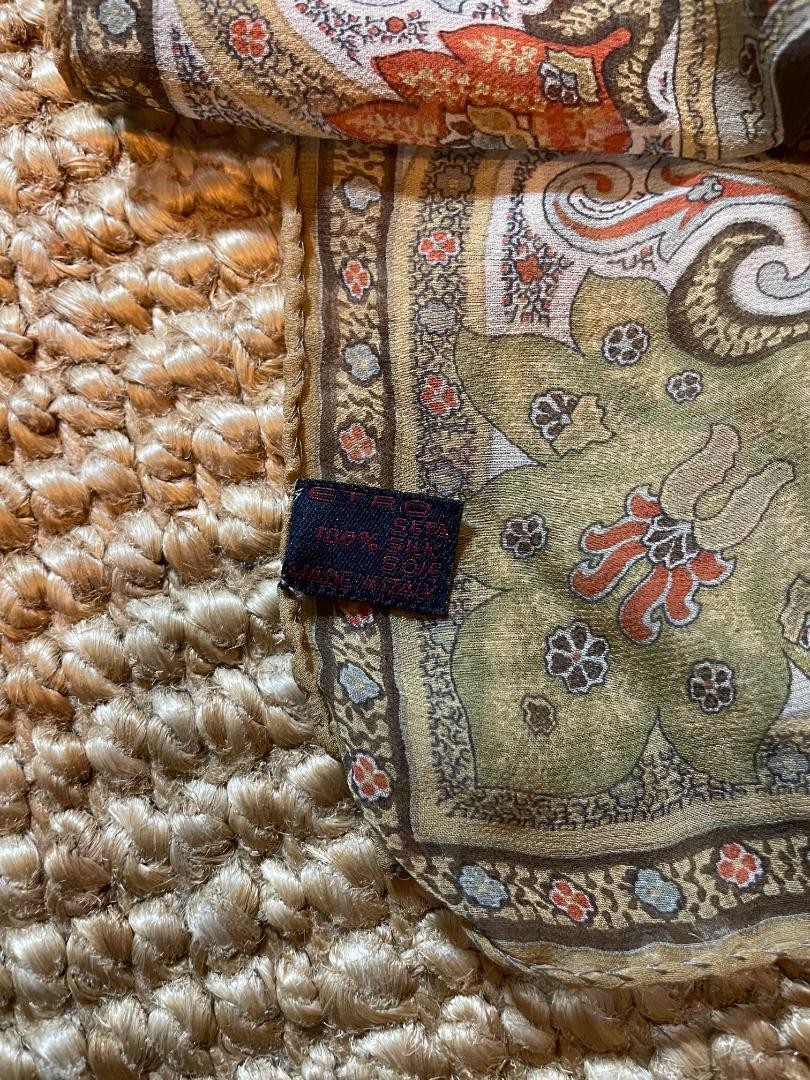 ETRO シルクスカーフ 126×126 ETRO Silk Scarf 126 | eBay