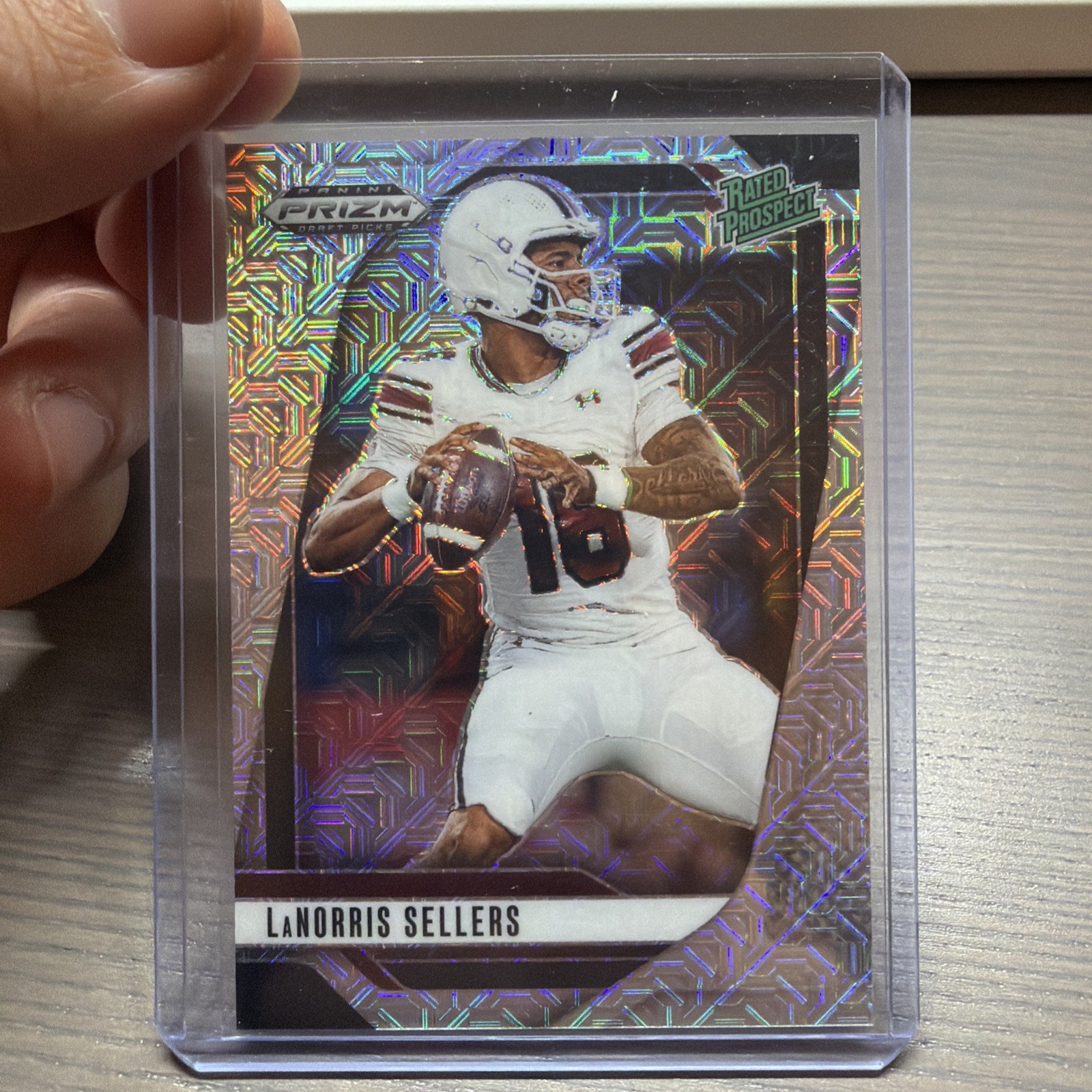 2025 Prizm Draft Picks LaNorris Sellers Mojo Prizm Rated Prospect /25 #165 🔥