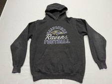 Baltimore Ravens NFL Majestic Charcoal Pullover Hoodie Size Medium