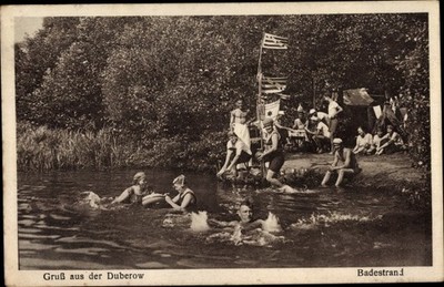 Postcard Dubrow garbage rose in the district Oder Spree, greeting from the Duberow,... - 10463958