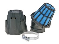Luftfilter Polini Blue Air Box 46Mm 30° Schwarz-Blau