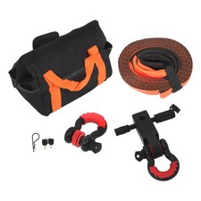 Labwork 2 Hitch Receiver 34 Anti-theft D-ring 3x20 Recovery Tow Strap Kit