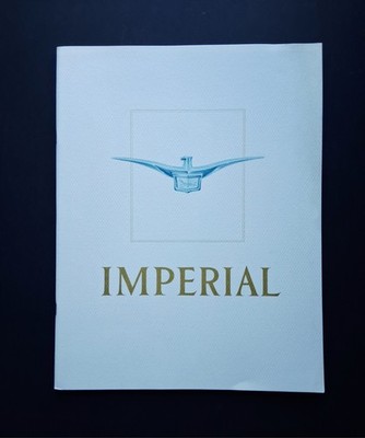 Original 1957 Chrysler Imperial Prestige Brochure Crown Le Baron Southampton