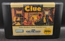 Clue: Sega Genesis Board Game Video Game Tested Working 