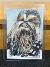 2025 Topps Star Wars Smugglers Outpost Sketch Chewbacca Neil Brady 1/1