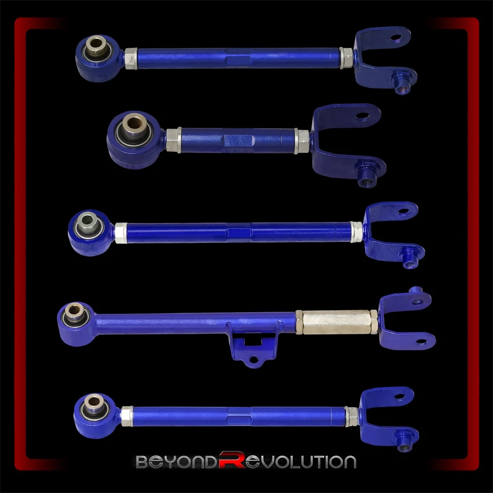 For 2016-2024 Miata ND1/2 MX5 Rear Adj. Toe Traction Control Arm Camber Kit Blue - Image 2 of 4