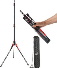88" Carbon Fiber Light Stand   Lightweight 7ft 3in Travel Lighting Tripod for...