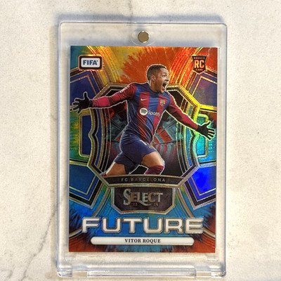 2023-24 Panini Select FIFA #3 Vitor Roque Future Rookie Tie-Dye Prizm Rc /49