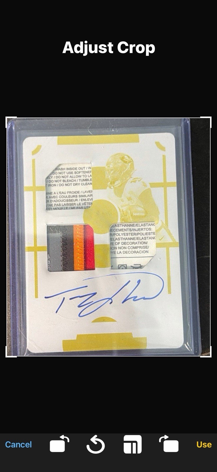 Tez Bryant Bucs 1/1 RPA Laundry Tag Auto National TREASURES RARE FOOTBALL CARD