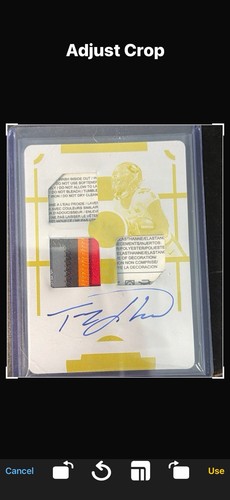 Tez Bryant Bucs 1/1 RPA Laundry Tag Auto National TREASURES RARE FOOTBALL CARD