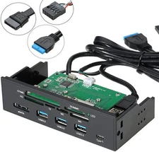 -5.25 " internal  Card Reader Front Panel Reader Type C CF TF MS XD USB Hub 3.0