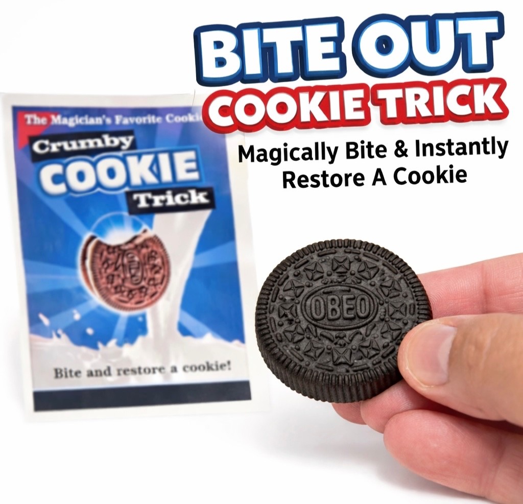 Deluxe BITE OUT RESTORE COOKIE Eat Rubber Fake Oreo Magic Trick