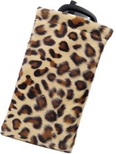 Women Soft Sunglasses Case In Leopard Animal X-Large, Print