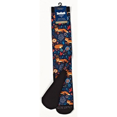 Ovation Zocks FootZees Boot Socks - Playful Foxes