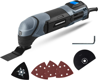 2.2-Amp Oscillating Multi-Tool with 1Pc Flush Cut Blade, 1Pc Semicircle Saw Blad