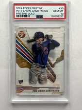 2024 Topps Pristine - Pete Crow-Armstrong #44 Gold Refractor /50 (RC)