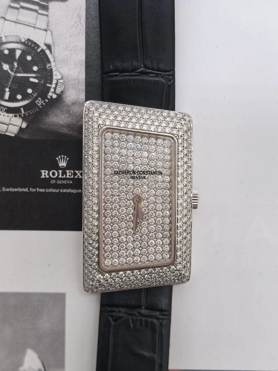 Vacheron Constantin — Vacheron Constantin 1972 18kt white gold with diamond Bezel & Dial - Ref. 25515
