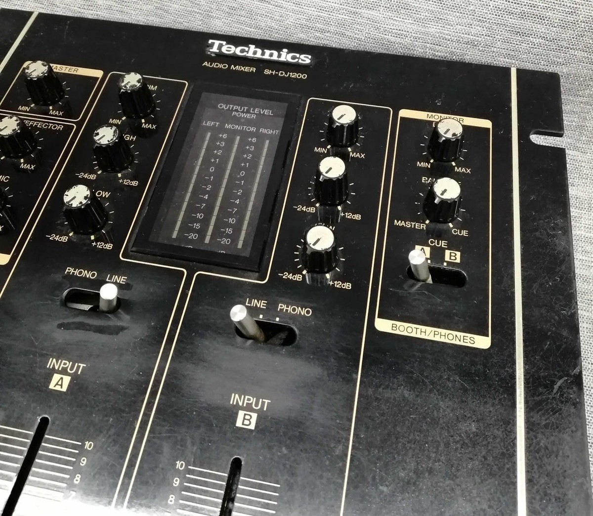 Technics SH-DJ1200 Black 2-Channel Mixer Tested Power On From