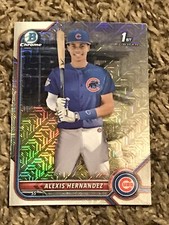 2022 Bowman Chrome ALEXIS HERNANDEZ Mega Box Mojo Refractor 1st Cubs
