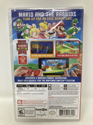 Mario + Rabbids Kingdom Battle (Nintendo Switch, 2017) New Sealed