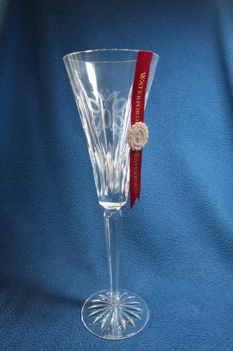 Waterford Crystal 12 Days of Christmas 5 Gold rings Champagne Flute Glass - Picture 5 of 11