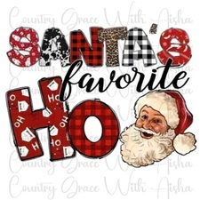 Sublimation Transfer Christmas Santas Favorite Ready To Press Heat Transfer