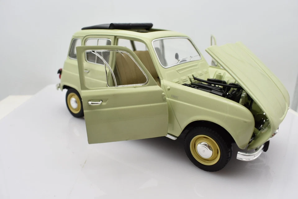 Modellino auto scala 1:18 RENAULT 4 L r4 diecast modellismo da collezione solido - Immagine 4 di 4