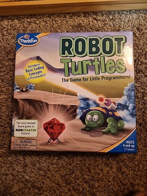 Think Fun Robot Turtles Coding Board Game w/Adventures Quests for Preschoolers