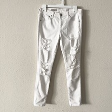 Adriano Goldschmied AG The Legging Super Skinny Ankle White Jeans Size 28R