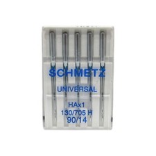 Schmetz Sewing Machine Needles 15x1 Size 14 Fits Singer, Kenmore, White, Elna
